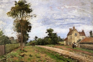  1870 Works - the house of monsieur musy louveciennes 1870 Camille Pissarro